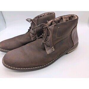 Rockport Urban Edge Leather Chukka Boots Mens Sz 9 Brushed Brown Leather